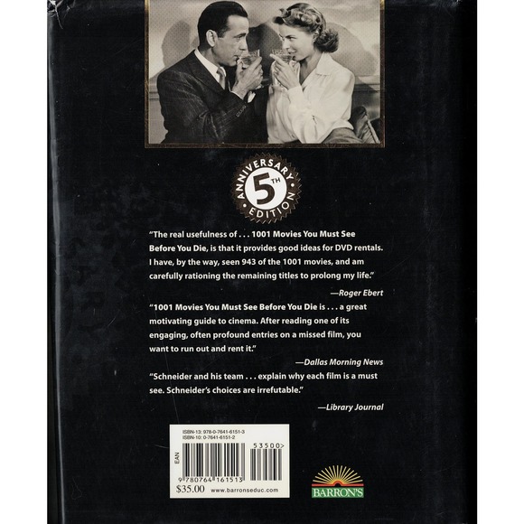 1001 MOVIES YOU MUST SEE BEFORE YOU DIE by STEVEN JAY SCHNEIDER - Picture 2 of 3